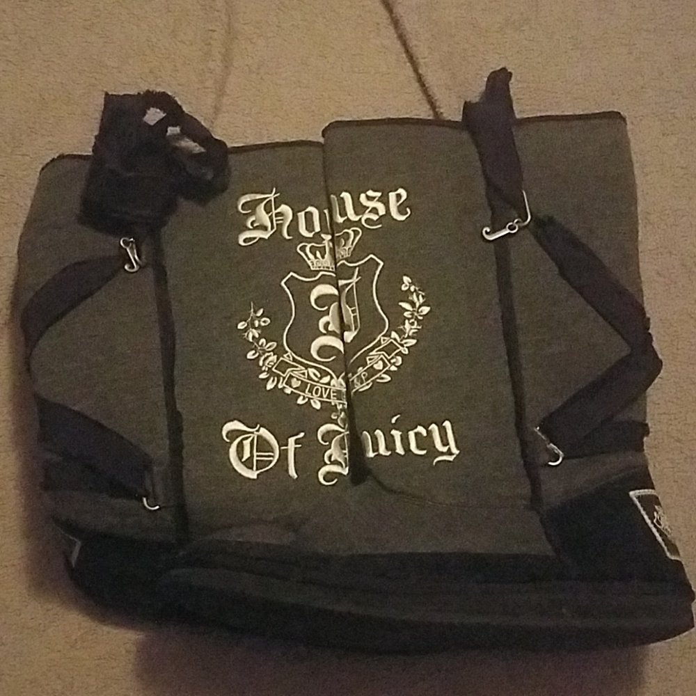 JUICY COUTURE SIZE 9 DARK GREY/BLACK BOOT